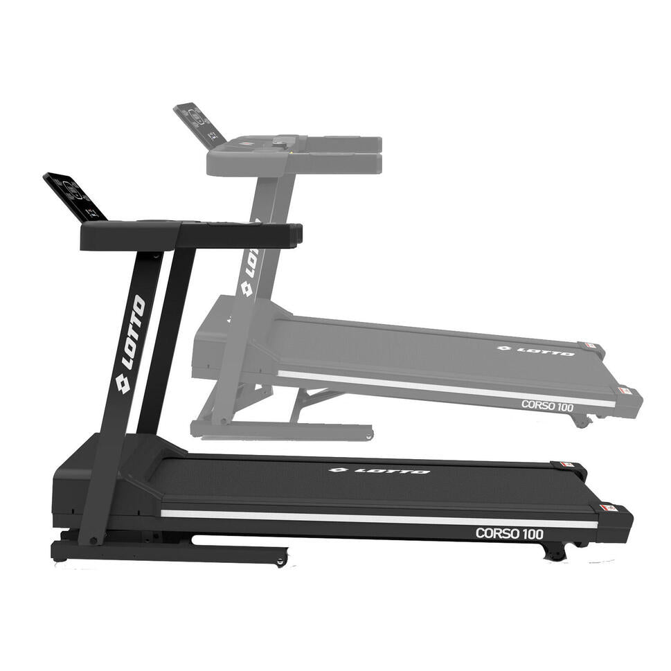 LOTTO Corso 100 Tapis de Course Electrique Pliable, Max 110kg,Bluetooth - SportVentePrivee