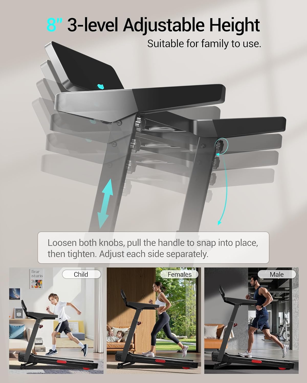 Umay L20 - Tapis de course pliant - CitySportFrance