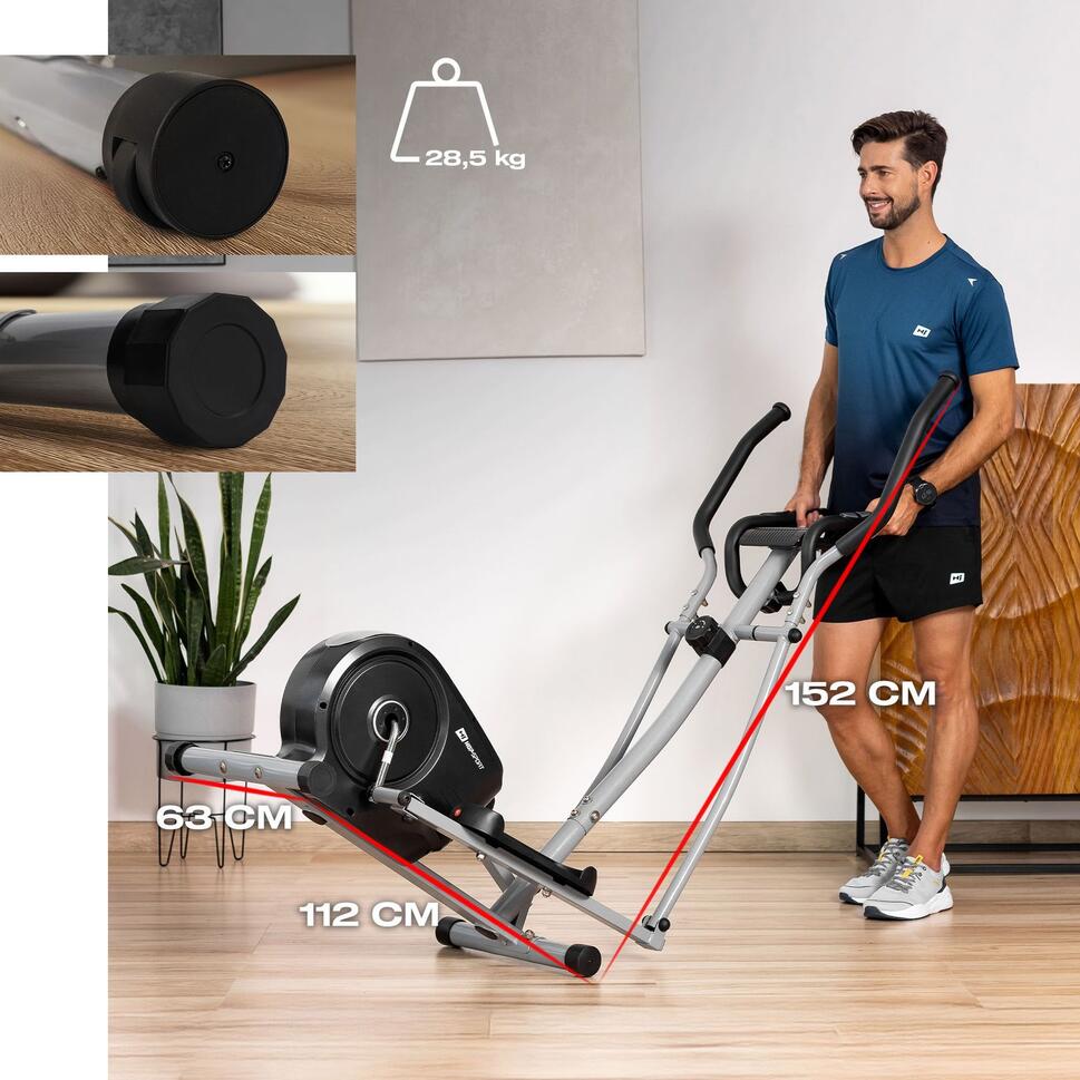 Vélo elliptique d'entraînement magnétique Hop - Sport Cosmo - SportVentePrivee