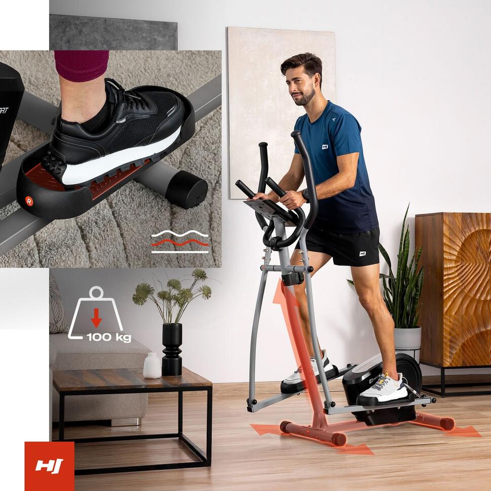 Vélo elliptique d'entraînement magnétique Hop - Sport Cosmo - SportVentePrivee